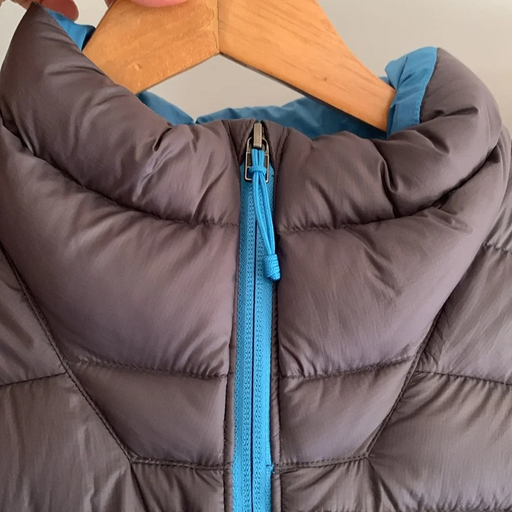 Patagonia Dark Brown Vest with Blue Lining